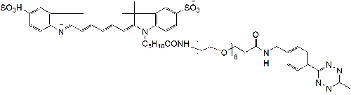 sulfo-Cy5-PEG8-Me-Tet