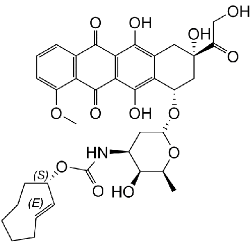 e-cyclooctene-doxorubicin-conjugate-axial