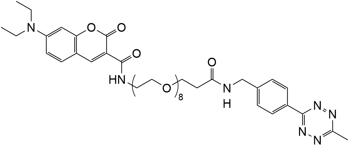Coumarin-PEG8-Tetrazine